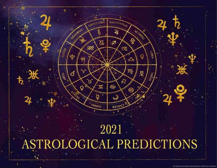 astrological wall calendar 2021