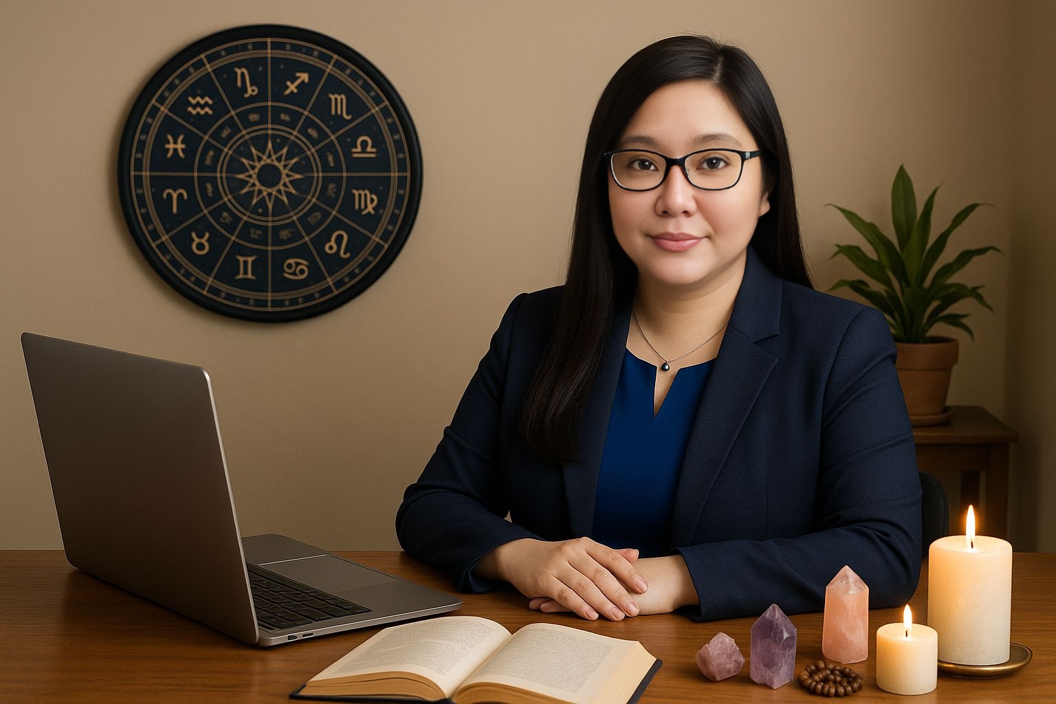 Reynalyn in astrology office